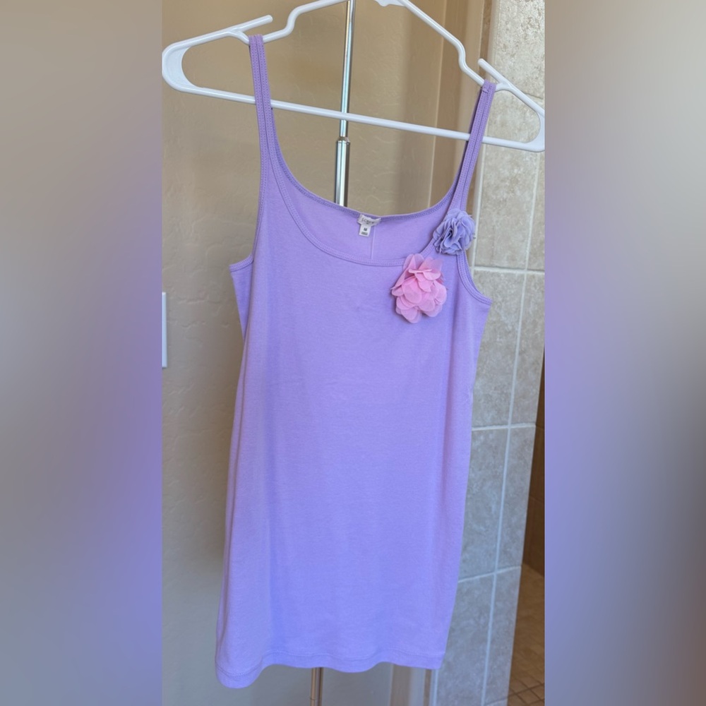J Crew Tank Top with Flowers